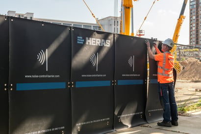 Heras Noise Control Barrier: geluidsbescherming op bouwplaatsen