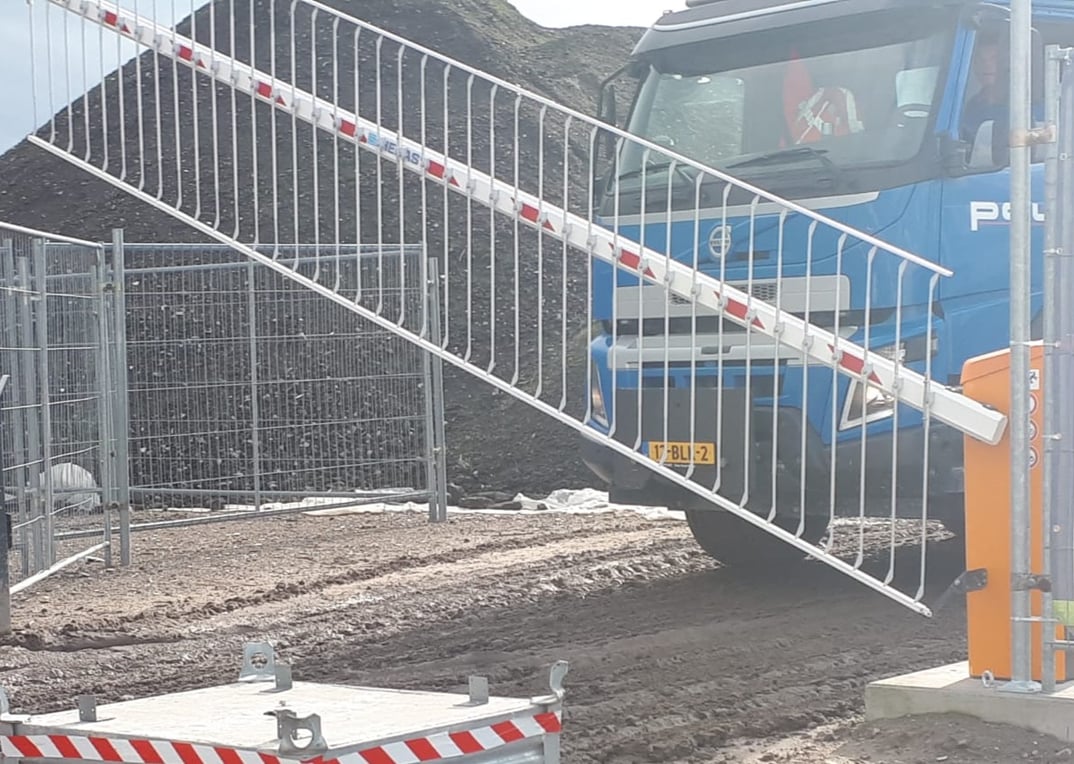 Heras bouwhek en smart access op project Vrolijk Lidl Almere (7)