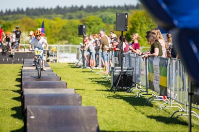 Dranghek_kinderen leren BMX op Papendal 2018